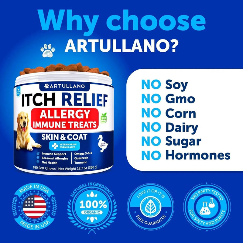 Dog Allergy Relief Chews Itching Skin Relief For Dogs