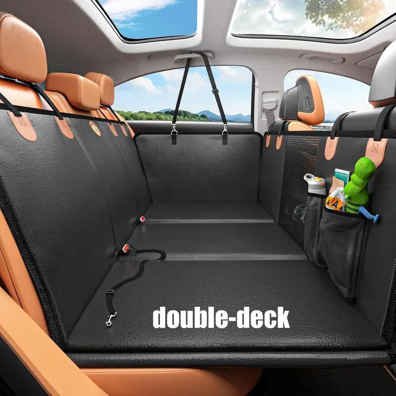 Orange Single-layer Hard Board Rear Seat Pet Travel