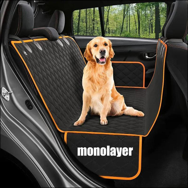 Orange Single-layer Hard Board Rear Seat Pet Travel
