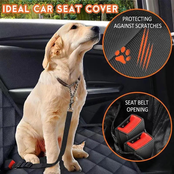Orange Single-layer Hard Board Rear Seat Pet Travel