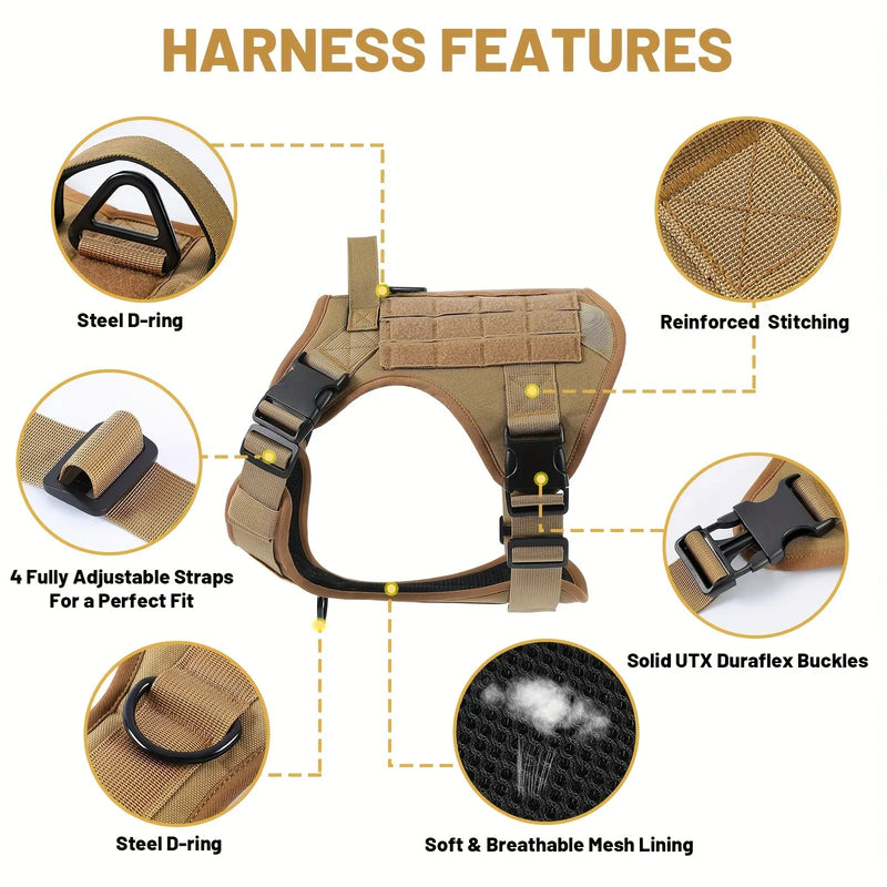 American Local Tactical Pet Boobs Service Dog Harness Vest